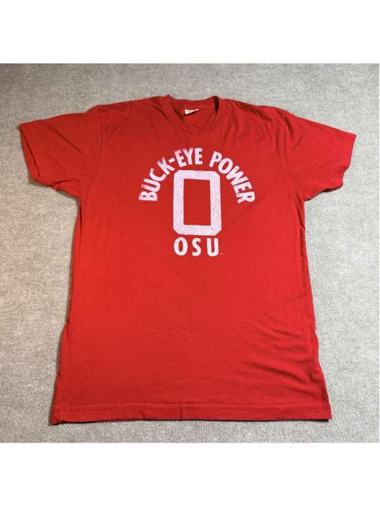 Homage Other - Homage Ohio State Buckeyes Shirt Mens Large Red Buckeye Power Soft Tri-Blend